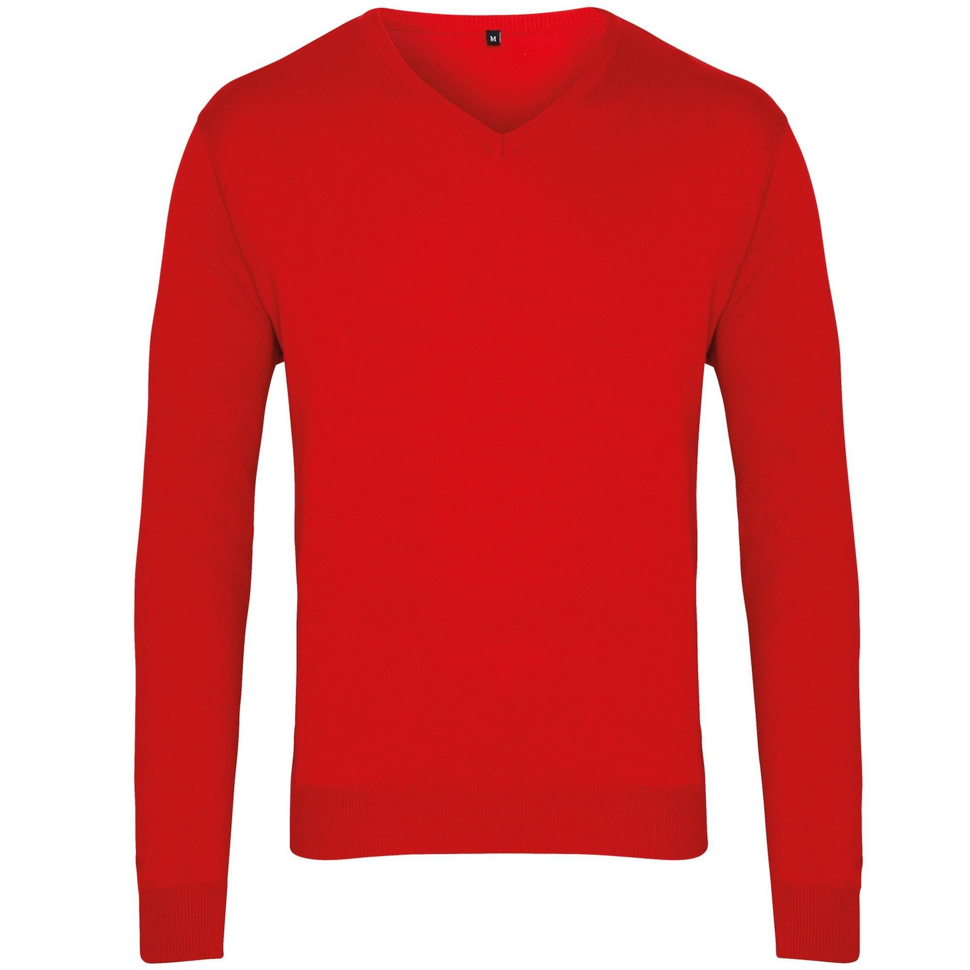 Męski Dziergany Sweter W Serek Vneck