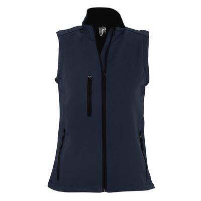 Dames rallye soft shell bodywarmer jacket (franse marine)