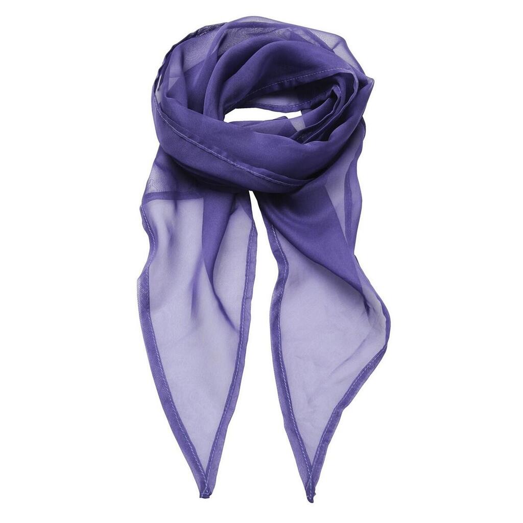 Womens/Ladies Chiffon Scarf (Purple)