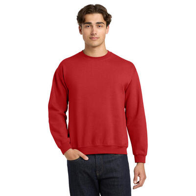 Unisex adult sweatshirt met zware mouwenhals (paars)