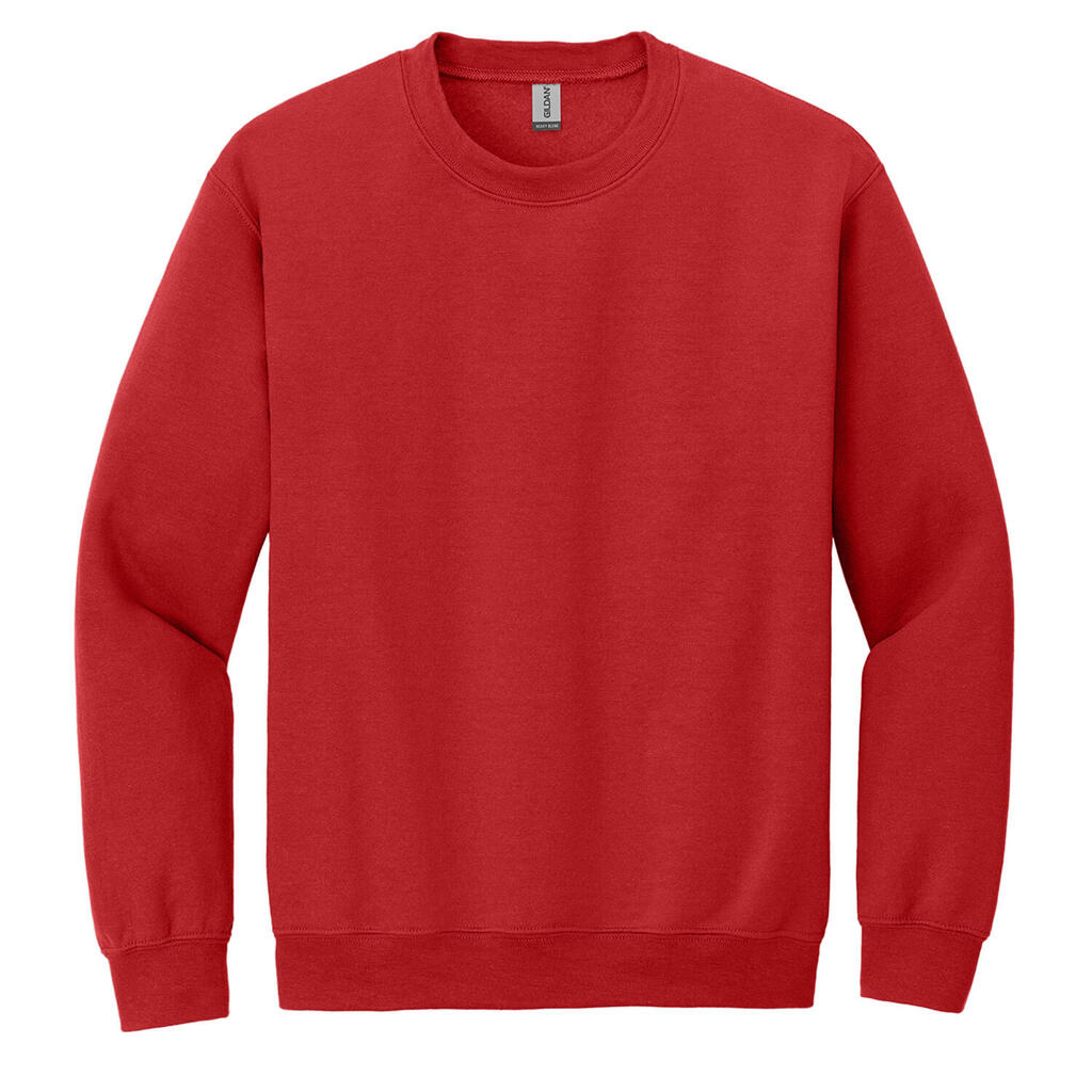 Unisex Adult Heavy Blend Crew Neck Sweatshirt (Red)