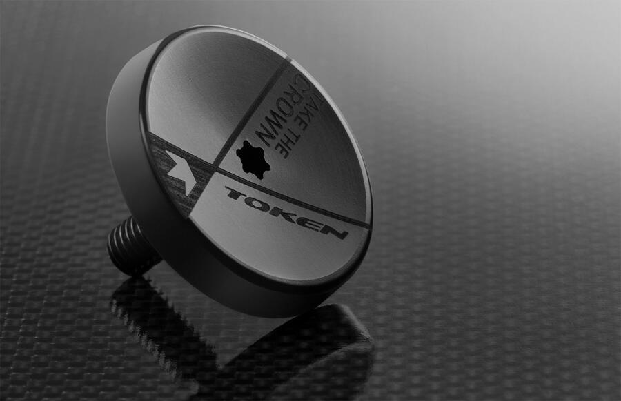 Token A-Head Cap Crown Cap 1 1/8" schwarz, Ultralight 4,5g 2/3