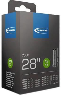 Schwalbe Schlauch AV 17 in Folie 28x1 1/8-1.75" 28/47-622/635 AGV 40mm