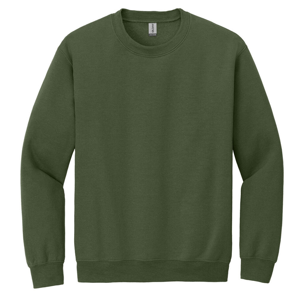 Unisex Adult Heavy Blend Crew Neck Sweatshirt (Military Green)