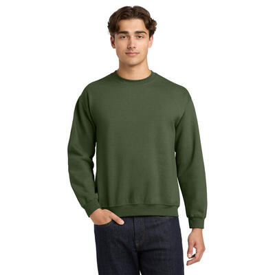Unisex adult sweatshirt met zware mouwenhals (paars)