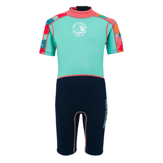 Combinaison De Plongée Enfant (Bleu Ciel / Bleu Marine)
