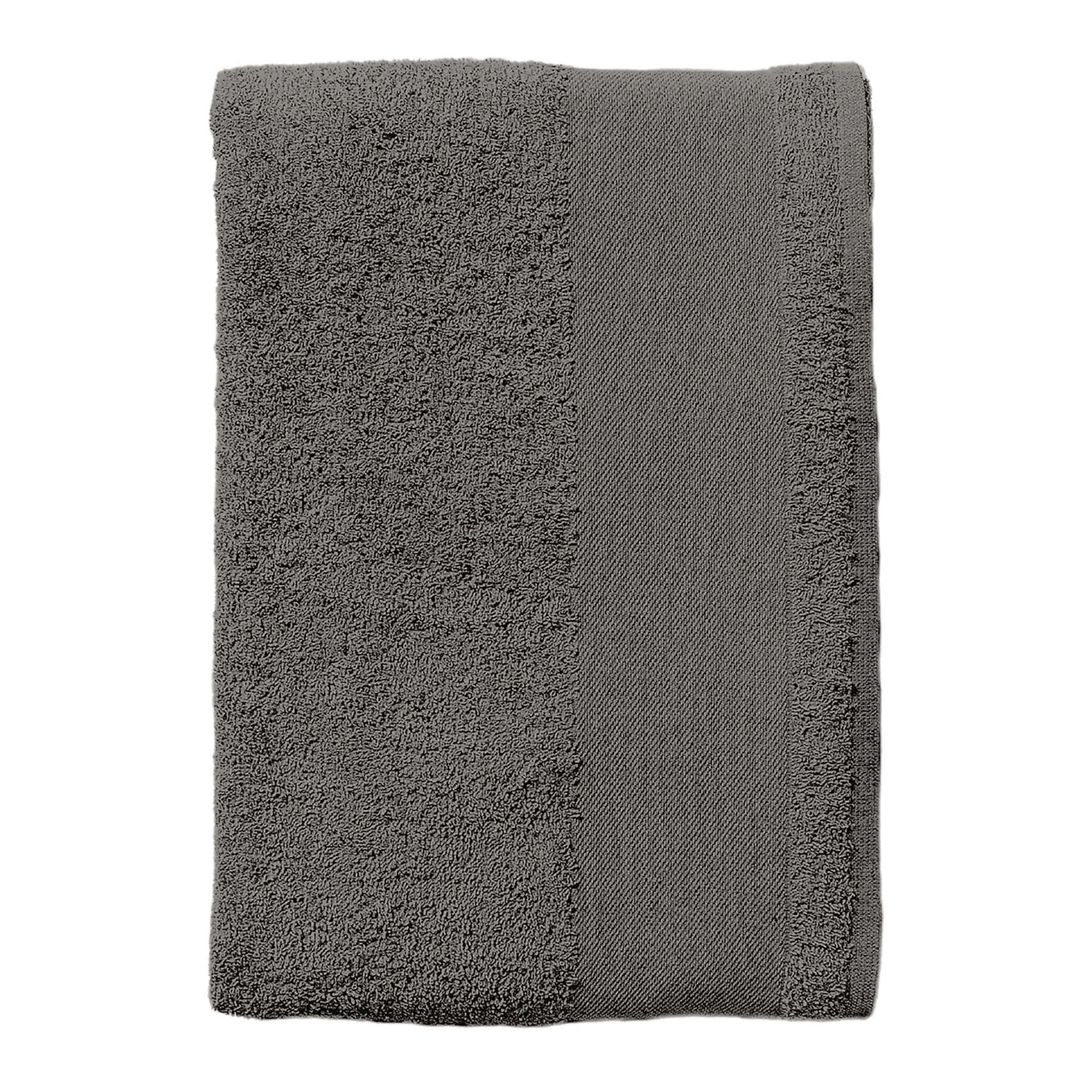 Serviette De Bain Pour Invités ISLAND (Gris Foncé) 2/3