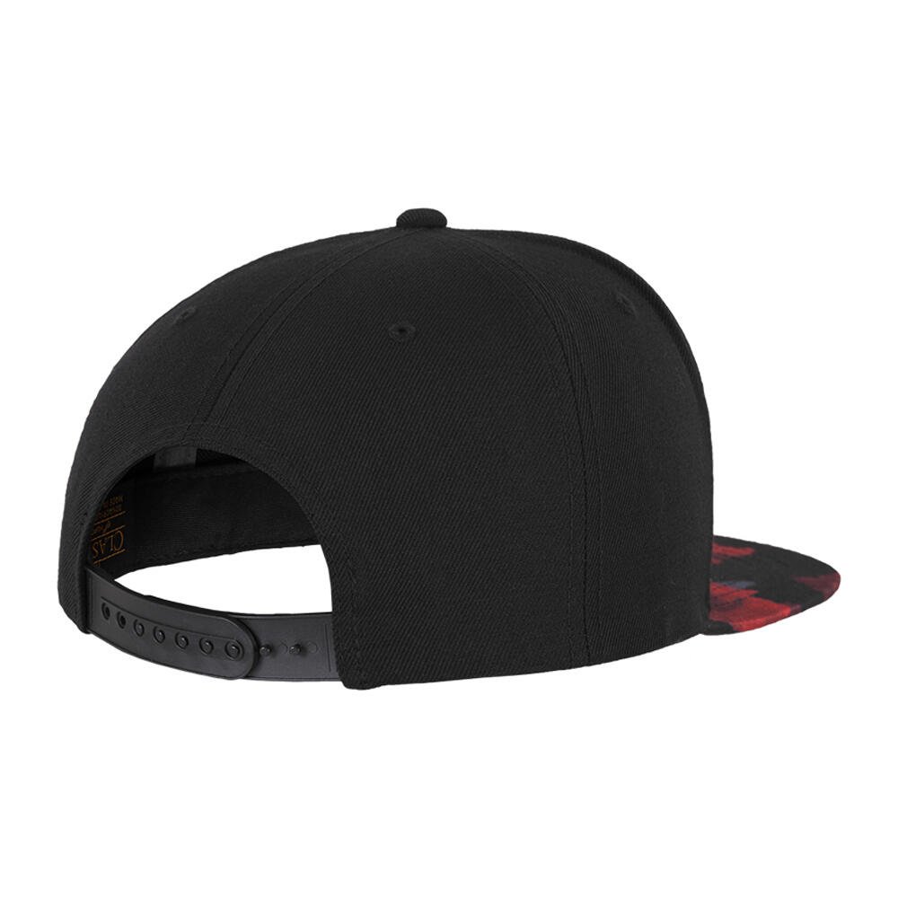 Snapback Mütze Damen und Herren Schwarz/Rot 2/4