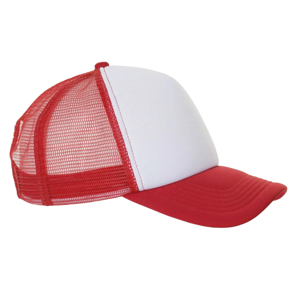 Casquette De Baseball BUBBLE (Blanc / Rouge) 3/4
