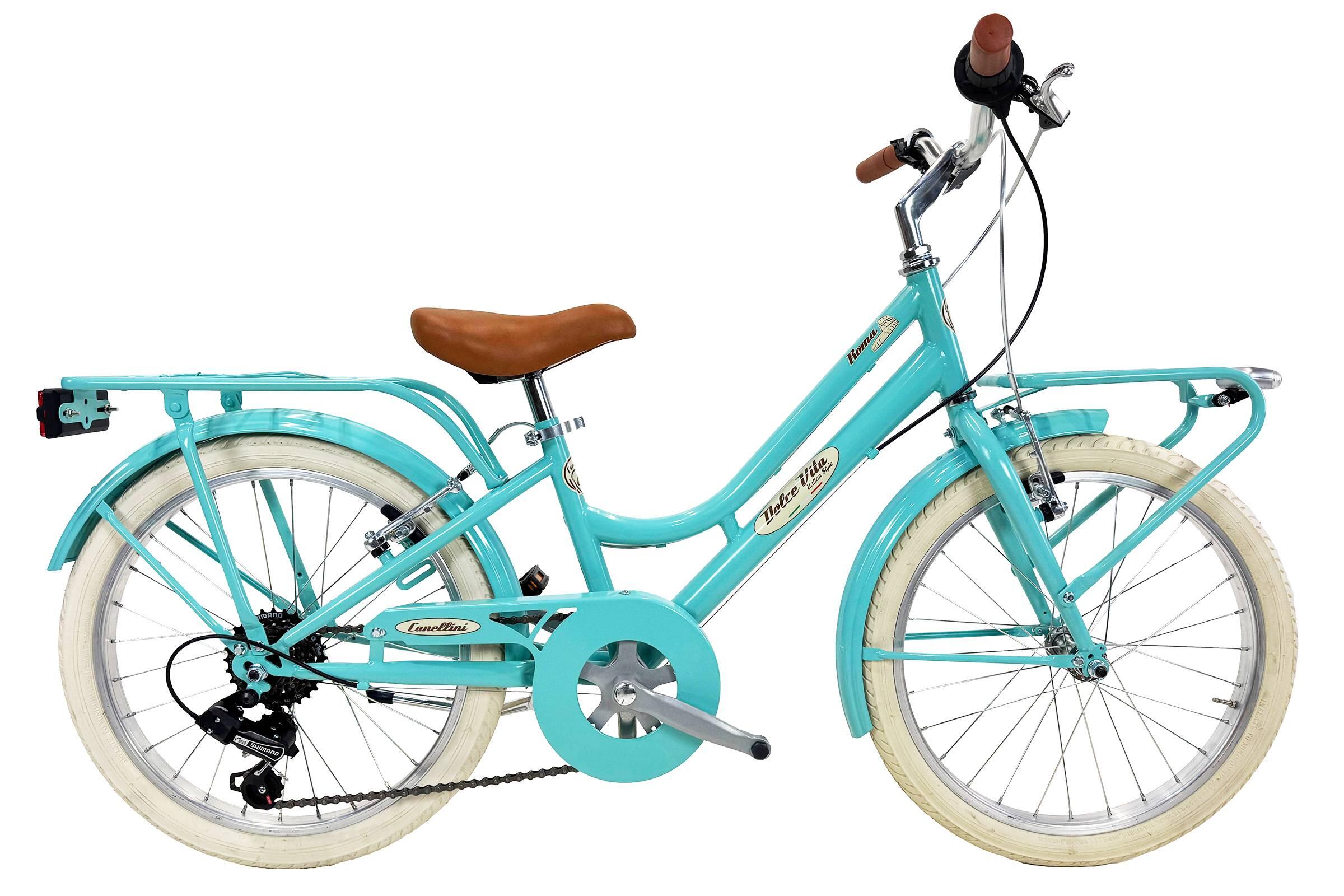 CANELLINI Mädchenfahrrad Dolce Vita by Canellini ROMA 20" 6V - Tiffany