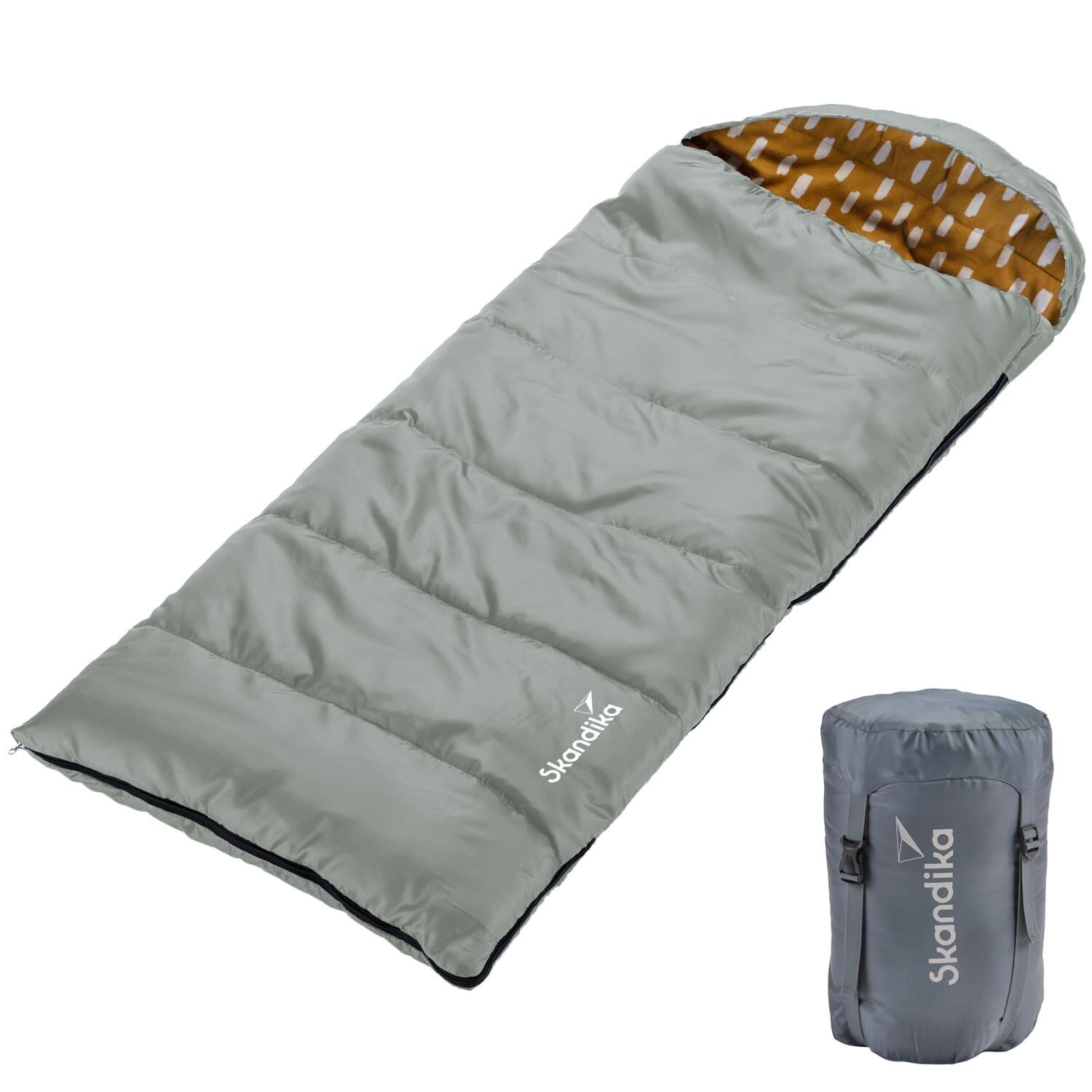 Skandika - Sac De Couchage Enfant Rectangulaire - Dundee Junior - 175x70 Cm - Camping - Sac De Couchage - Vert - Taille Unique - Decathlon