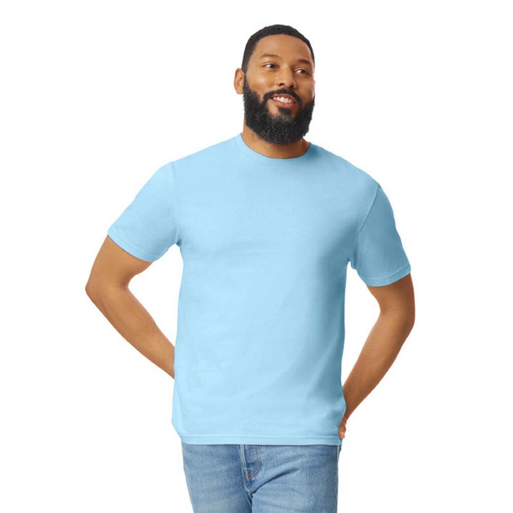 Unisex Adult Softstyle Plain Cotton TShirt (Light Blue)