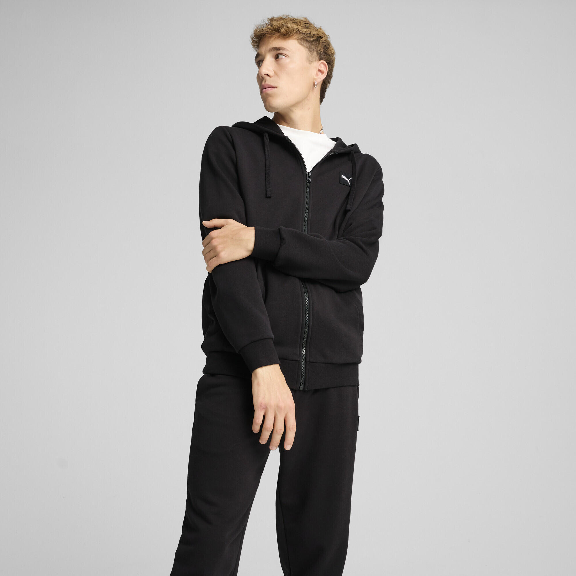 Tuta con cappuccio da uomo PUMA Black 4/7