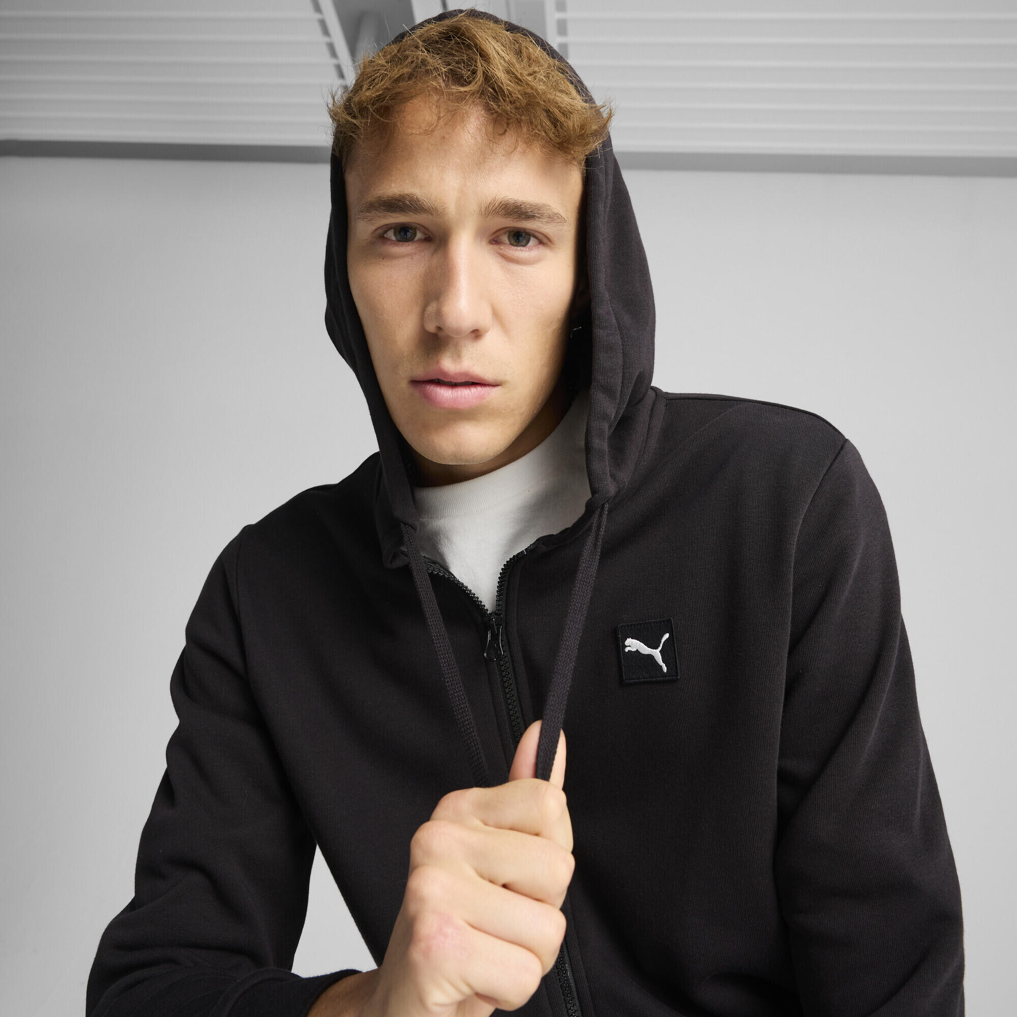 Tuta con cappuccio da uomo PUMA Black 3/7