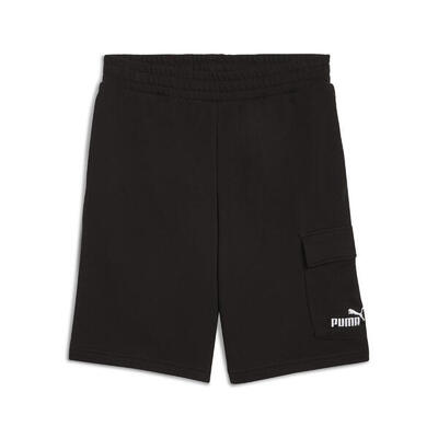 Essentials no. 1 logo cargo short voor heren. 25 cm puma black