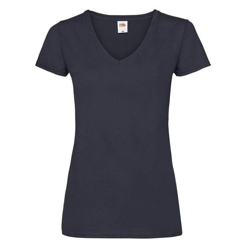 Tricou Drumeții În Natură Fruit Of The Loom Valueweight V Neck Femei