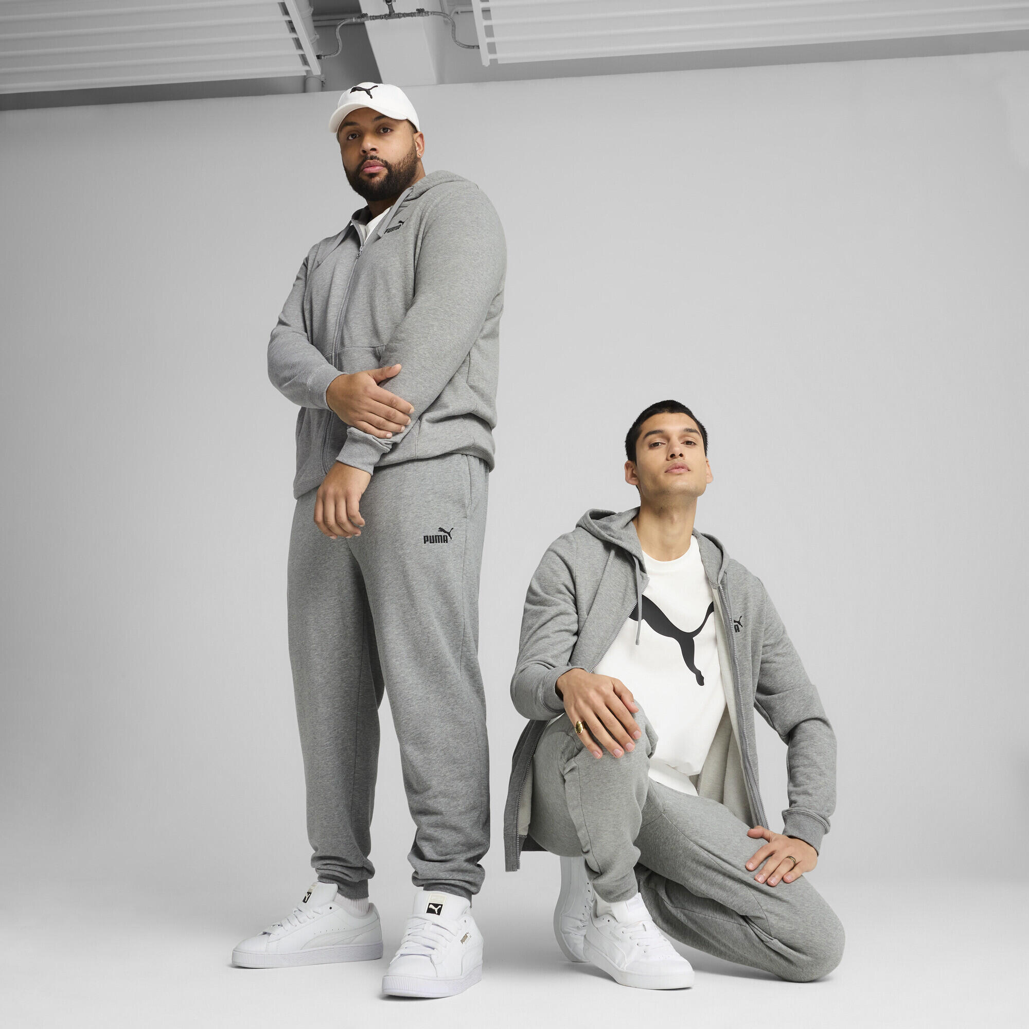 Essentials No. 1 Logo Slim Jogginghose Herren PUMA Medium Gray Heather 2/7