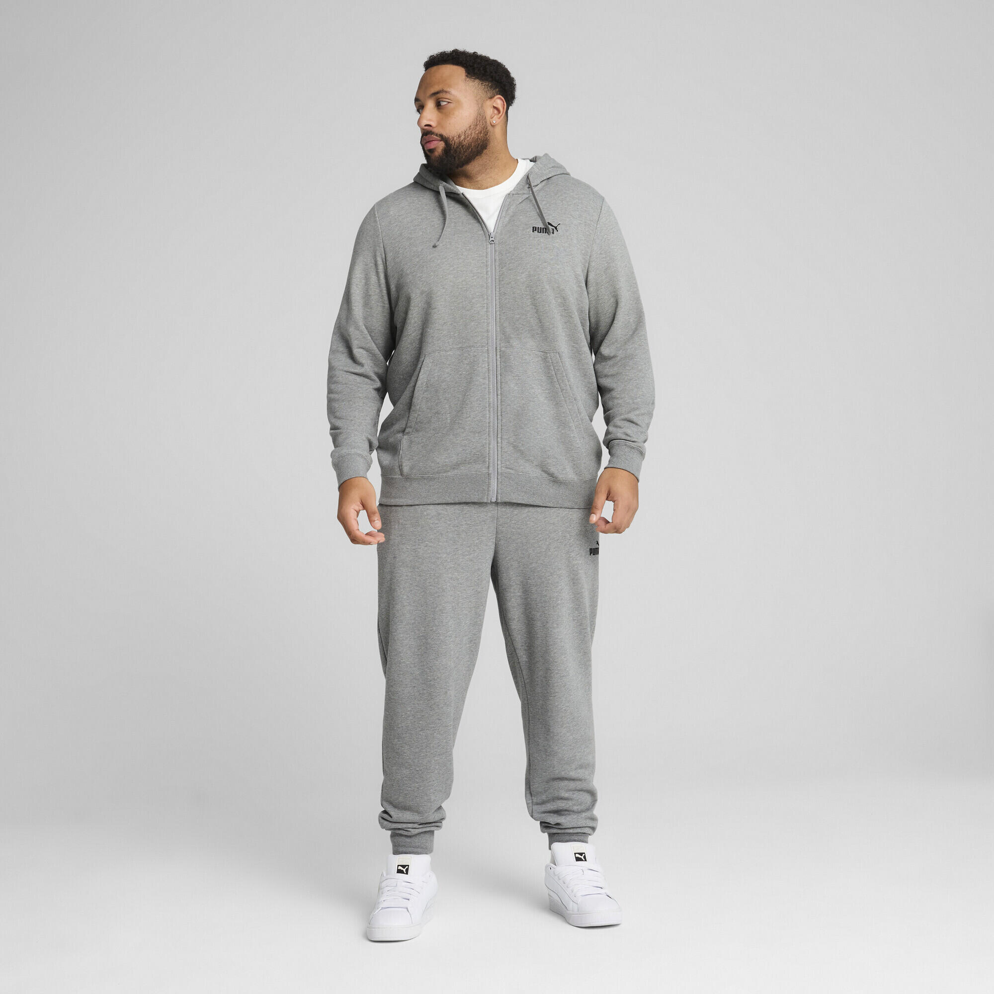 Essentials No. 1 Logo Slim Jogginghose Herren PUMA Medium Gray Heather 6/7