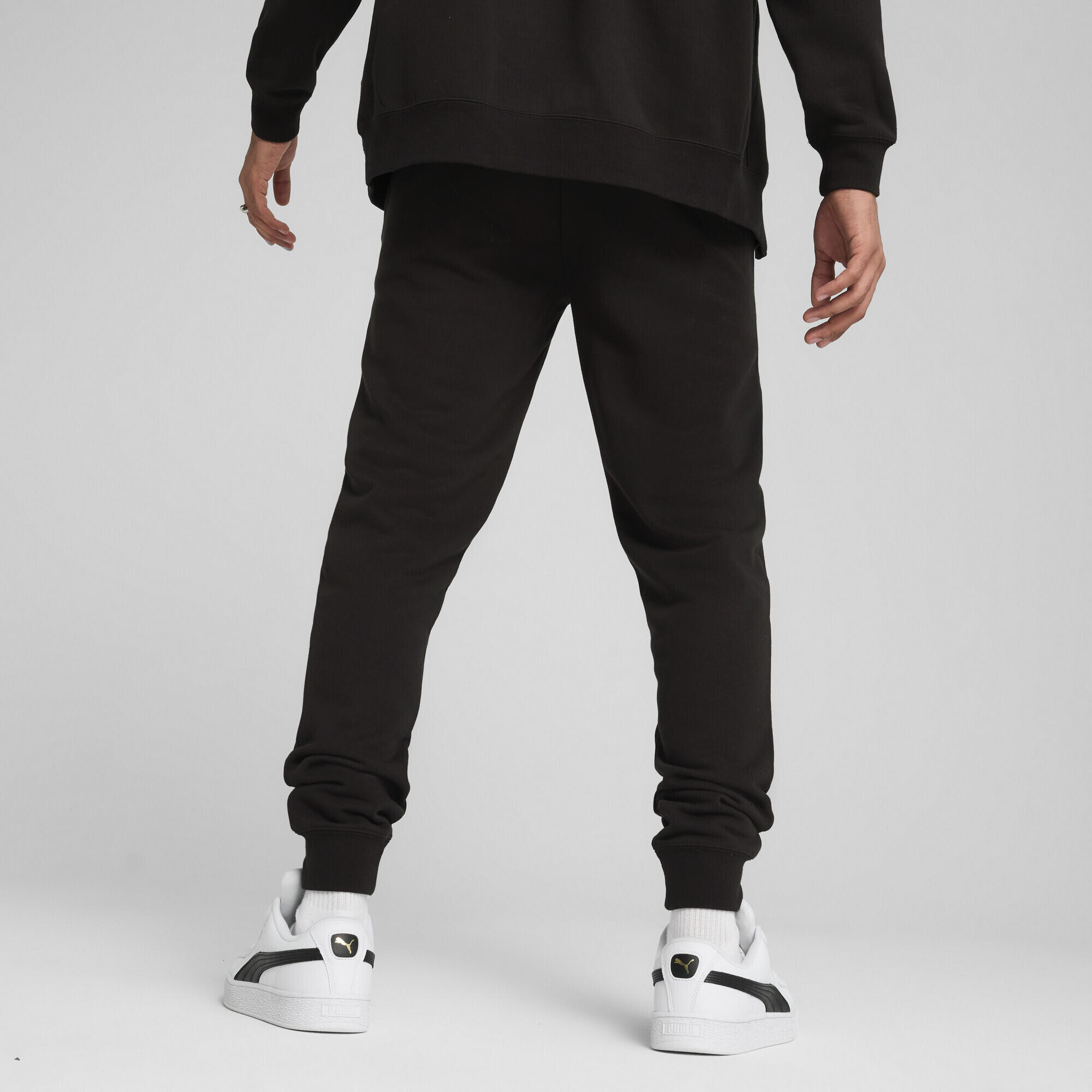 Pantalones de chándal semiajustados Essentials con logo n.º 1 Hombre PUMA Black 5/7