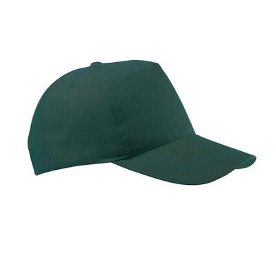 Buzz 5 paneel baseball cap (bosgroen)