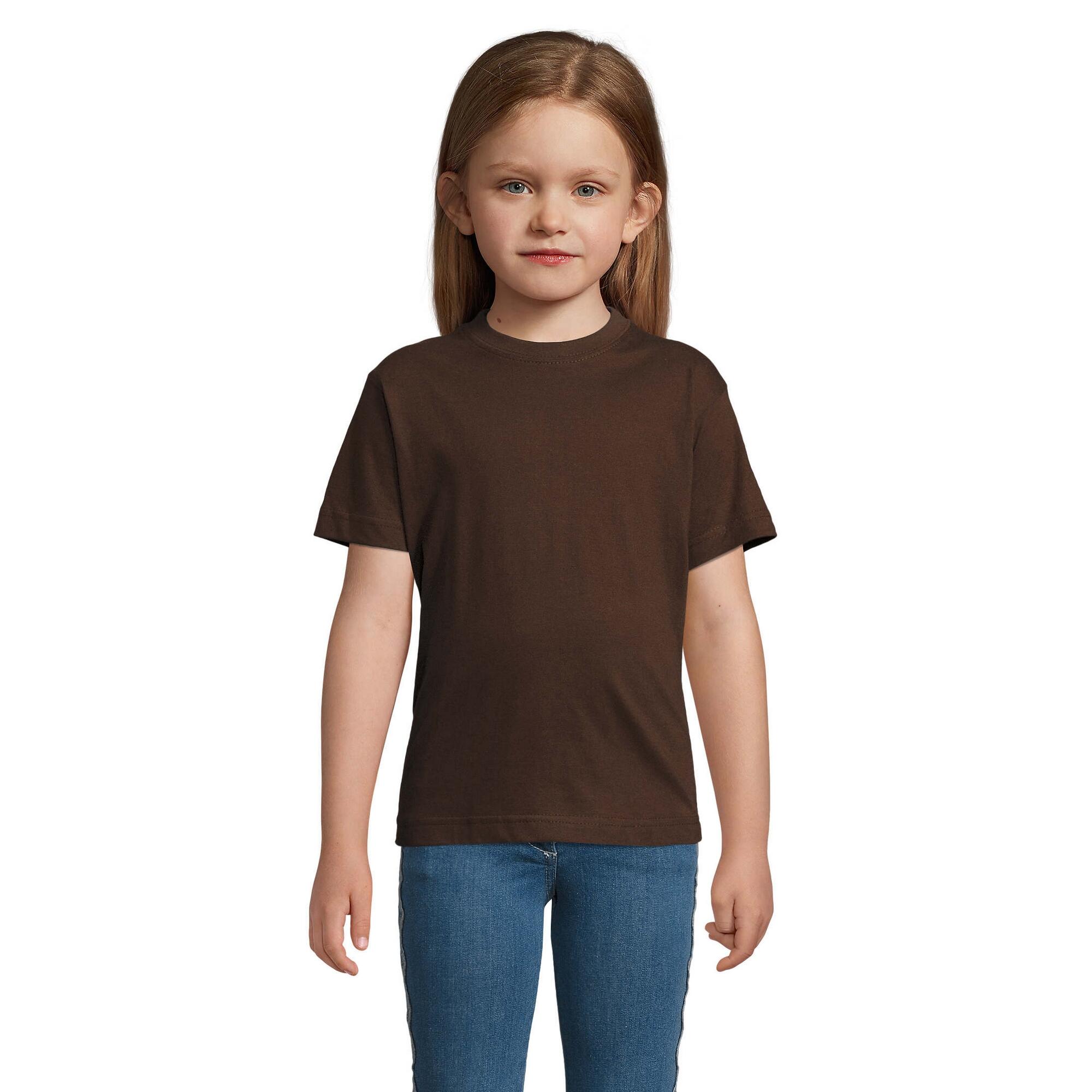 SOL'S Maglietta Bambini SOLS Imperial Cioccolato