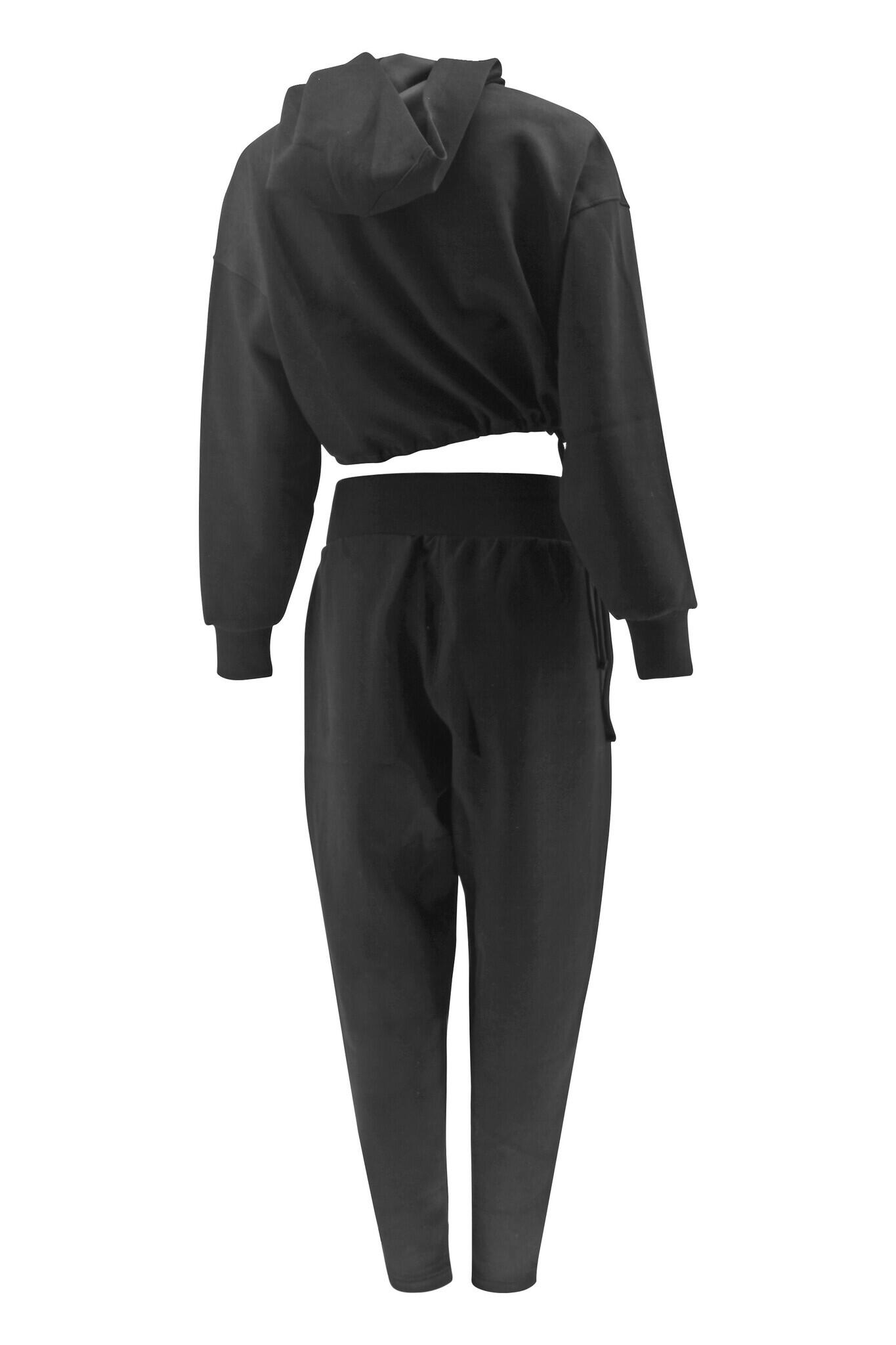 GracefulGlide Fashion Dames Tracksuit Zwart 5/5