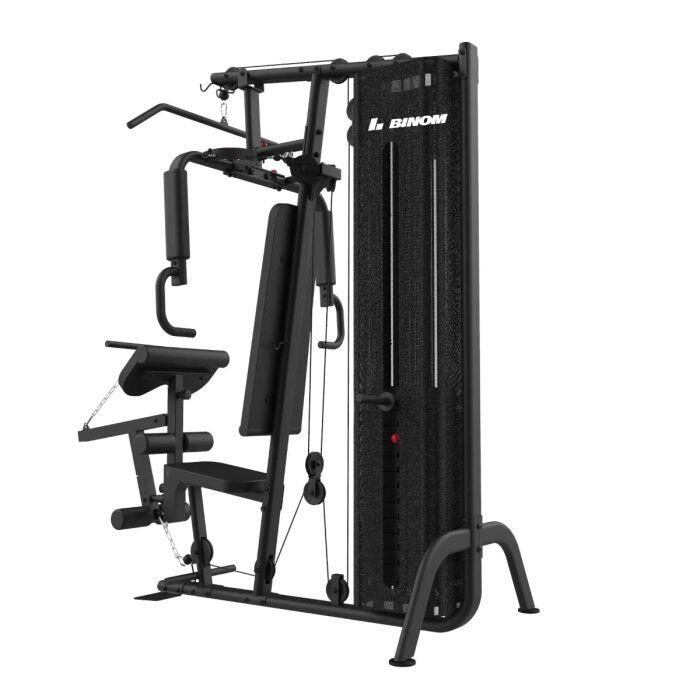 Multigym BP100 Polea Alta, PecFly, Prensa de Pecho, Extensión Femoral, Bíceps 2/3