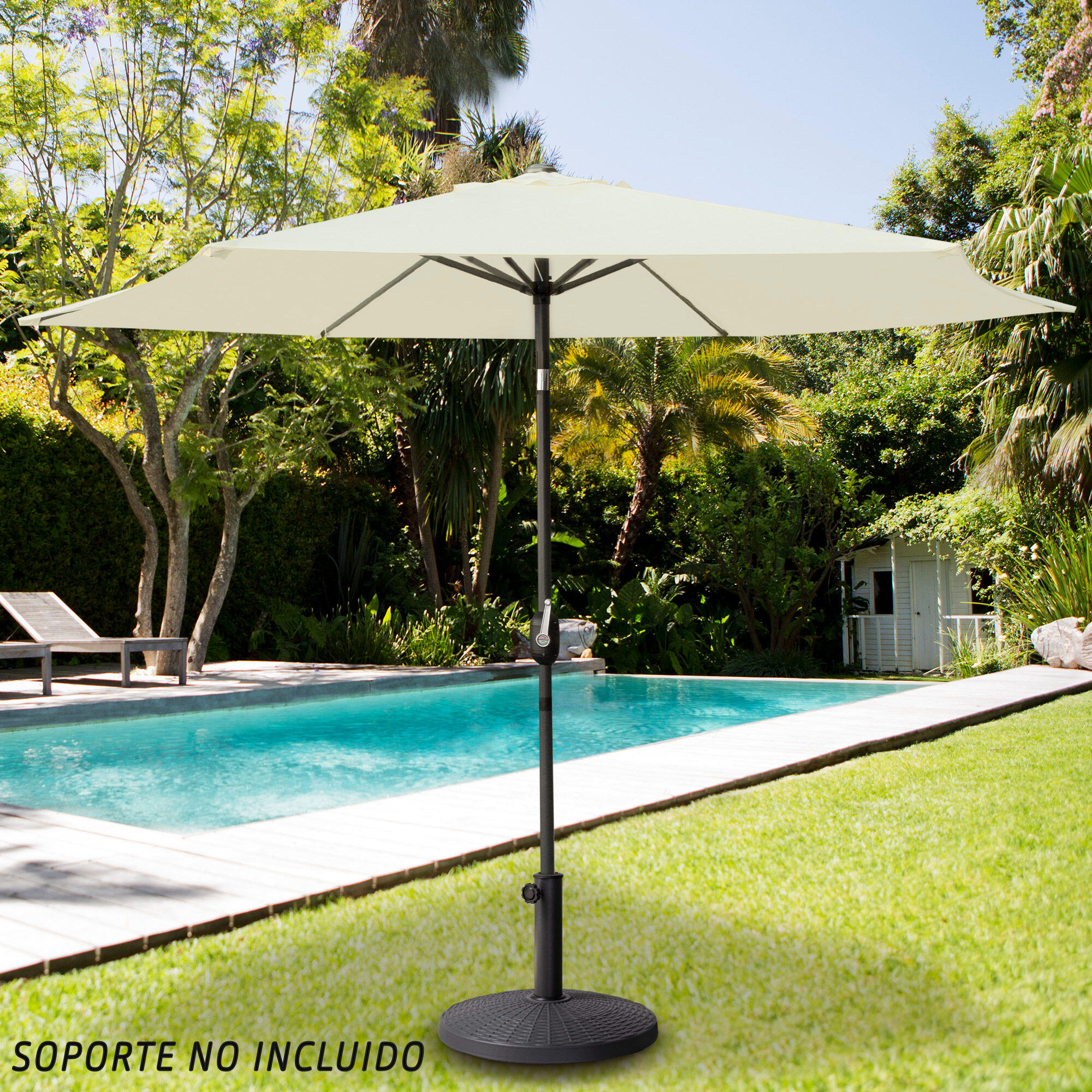 Parasol pour terrasse et jardin Ø270 cm avec protection UV50 Aktive 2/7