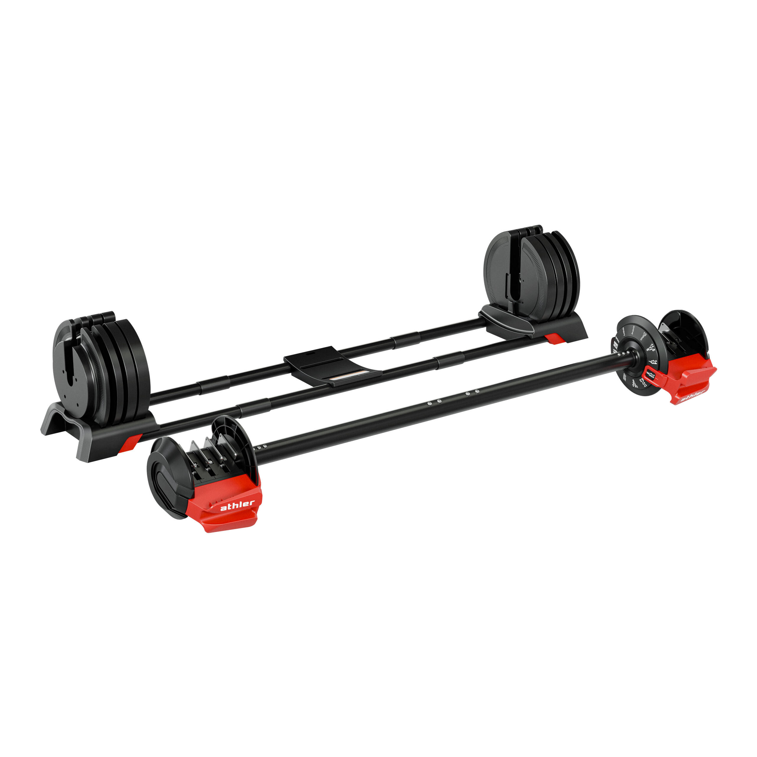 Verstellbare Hanteln 2in1 Lion 65 mit Langhantel-Adapter 24 kg 7/7