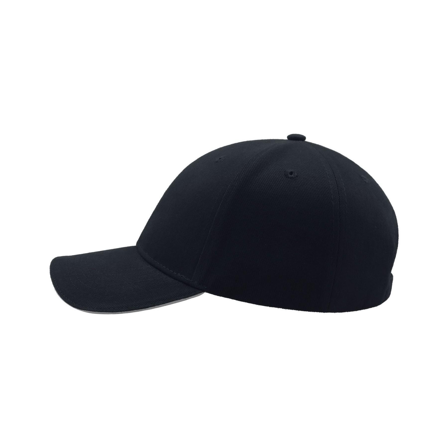 Casquette Sandwich En Coton Épais Mixte (Bleu Marine / Ecru) 3/4
