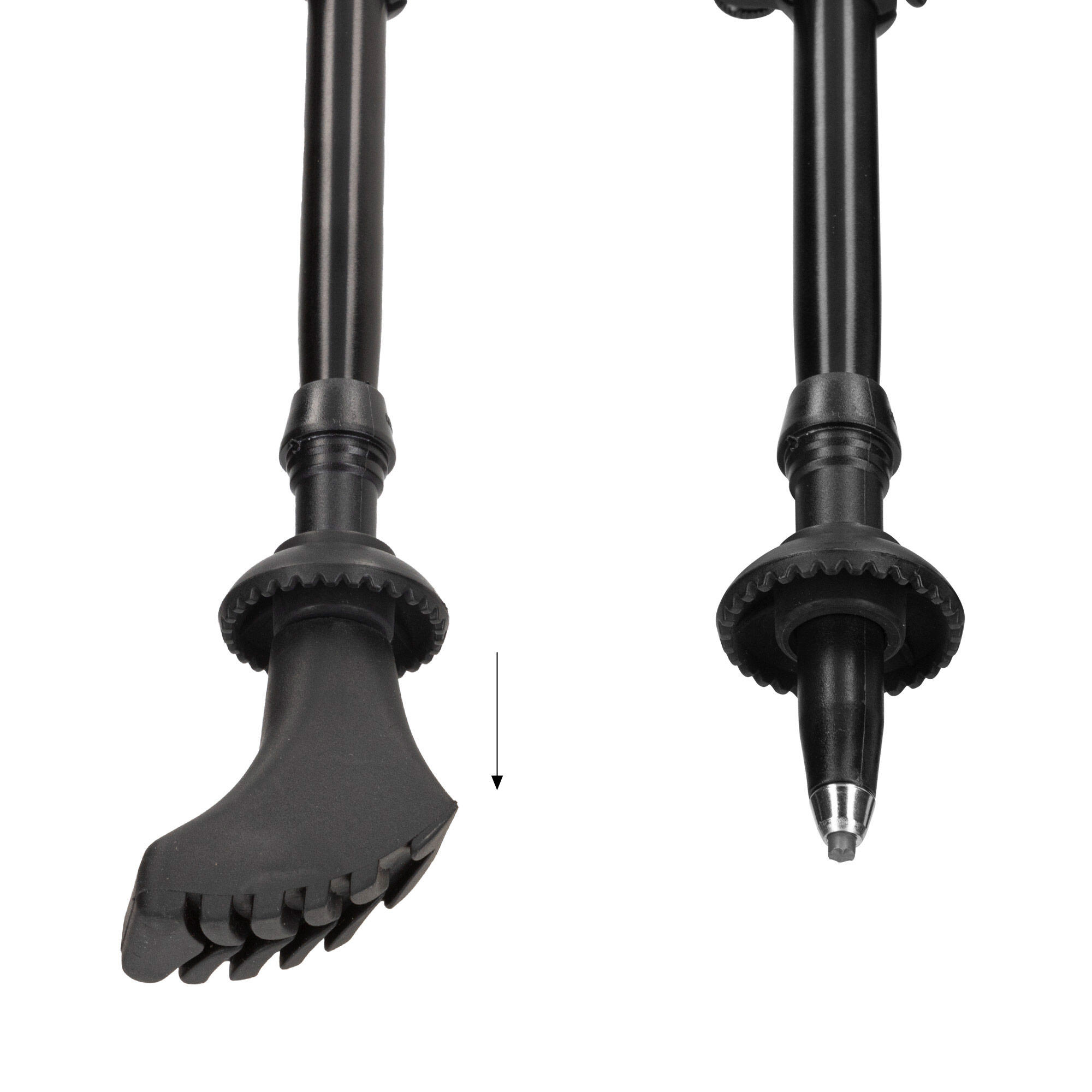 Aktive Set bastões de trekking extensíveis 85-135 cm 2 seg c/punho de borracha 5/7