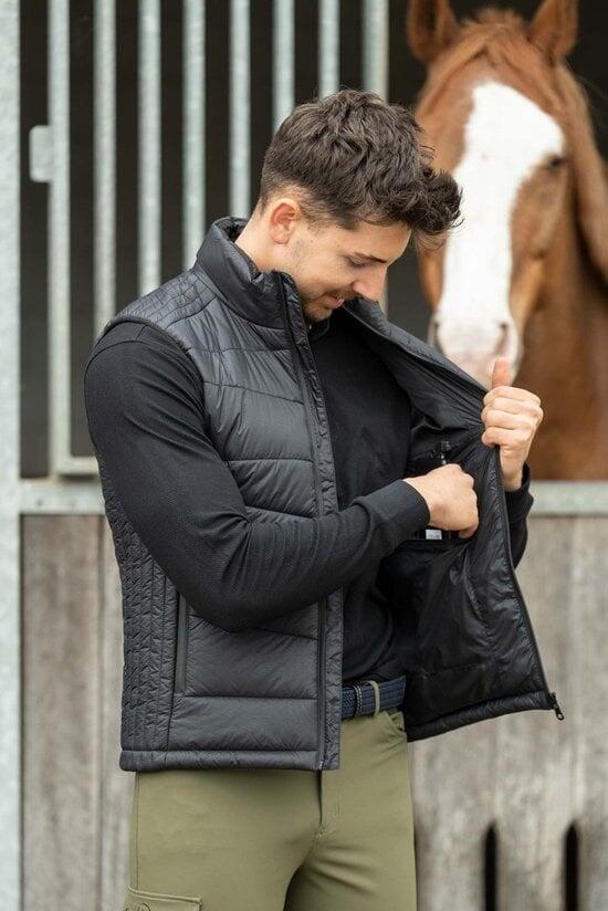 HKM Gilet chauffant pour hommes -Bodywarmer -Heat Control- Style - Noir 3/7