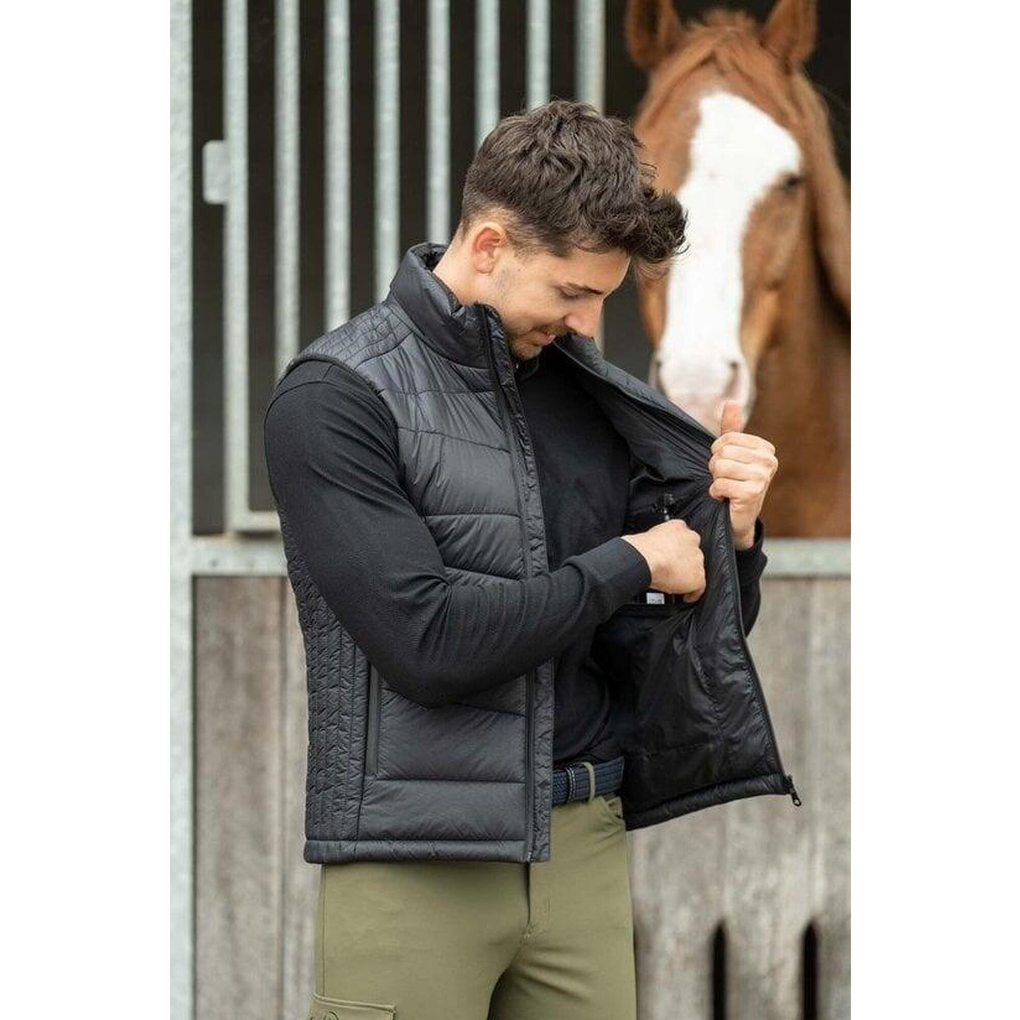 HKM Verwarmend herenvest -Bodywarmer -Heat Control- Style - Zwart