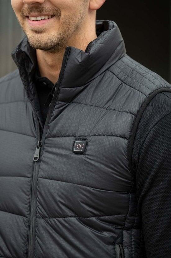 HKM Gilet chauffant pour hommes -Bodywarmer -Heat Control- Style - Noir 2/7