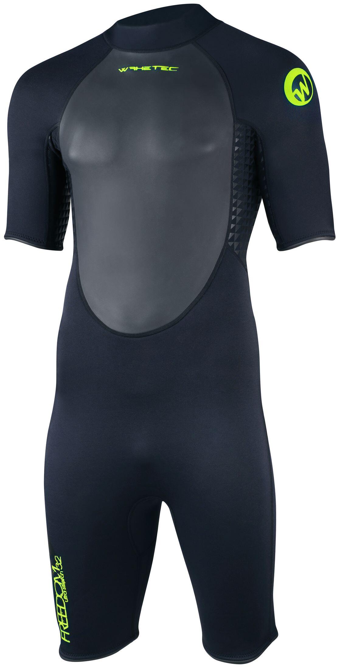MESLE Mesle Neoprenanzug Shorty Freedom 3 mm Herren kurzarm, schwarz lime