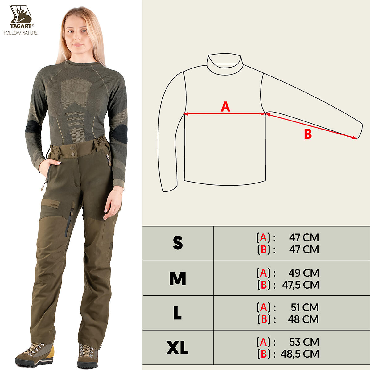 Camiseta termoactiva de manga larga para mujer Tagart Woodsman verde 2/6