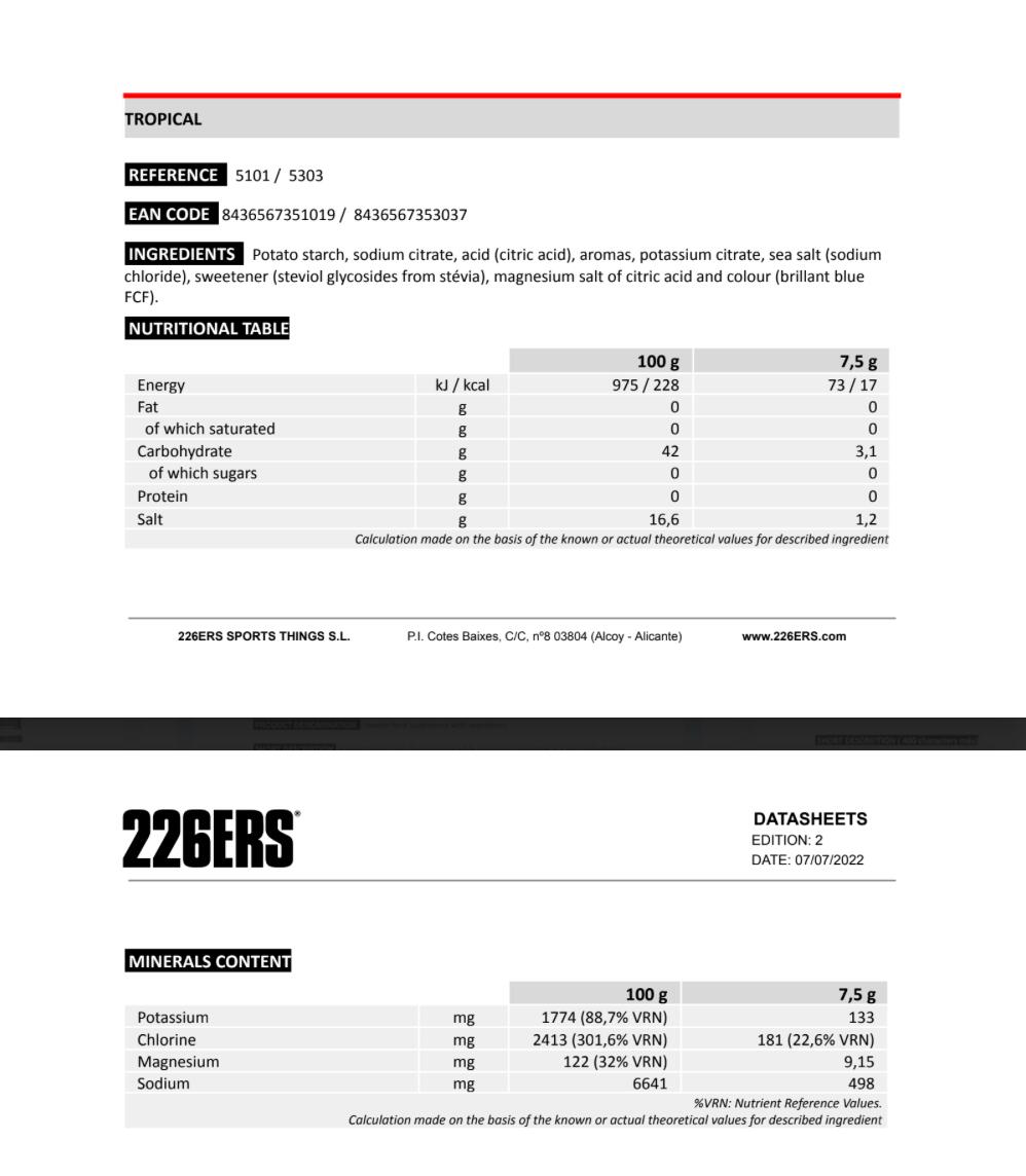 Elektrolity dla dorosłych 226ers Hydrazero 5/6