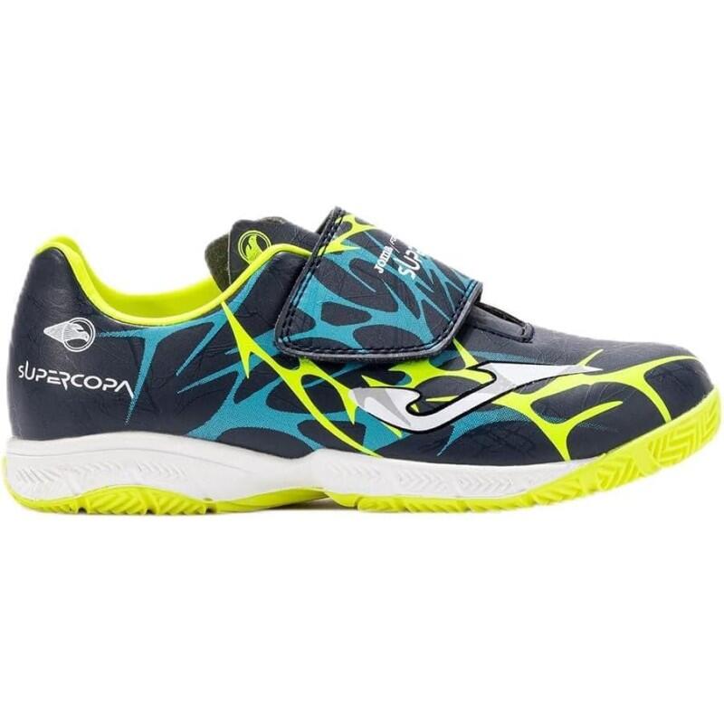 Joma - Chaussures De Futsal Joma Modèle Scjs2503inv Pour Unisexe Enfants - Chaussures De Sport - Bleu|jaune - Decathlon
