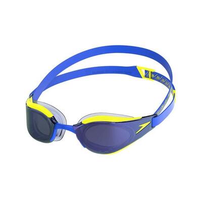 Speedo zwembril fastskin hyper elite mirror blauw / geel / blauw