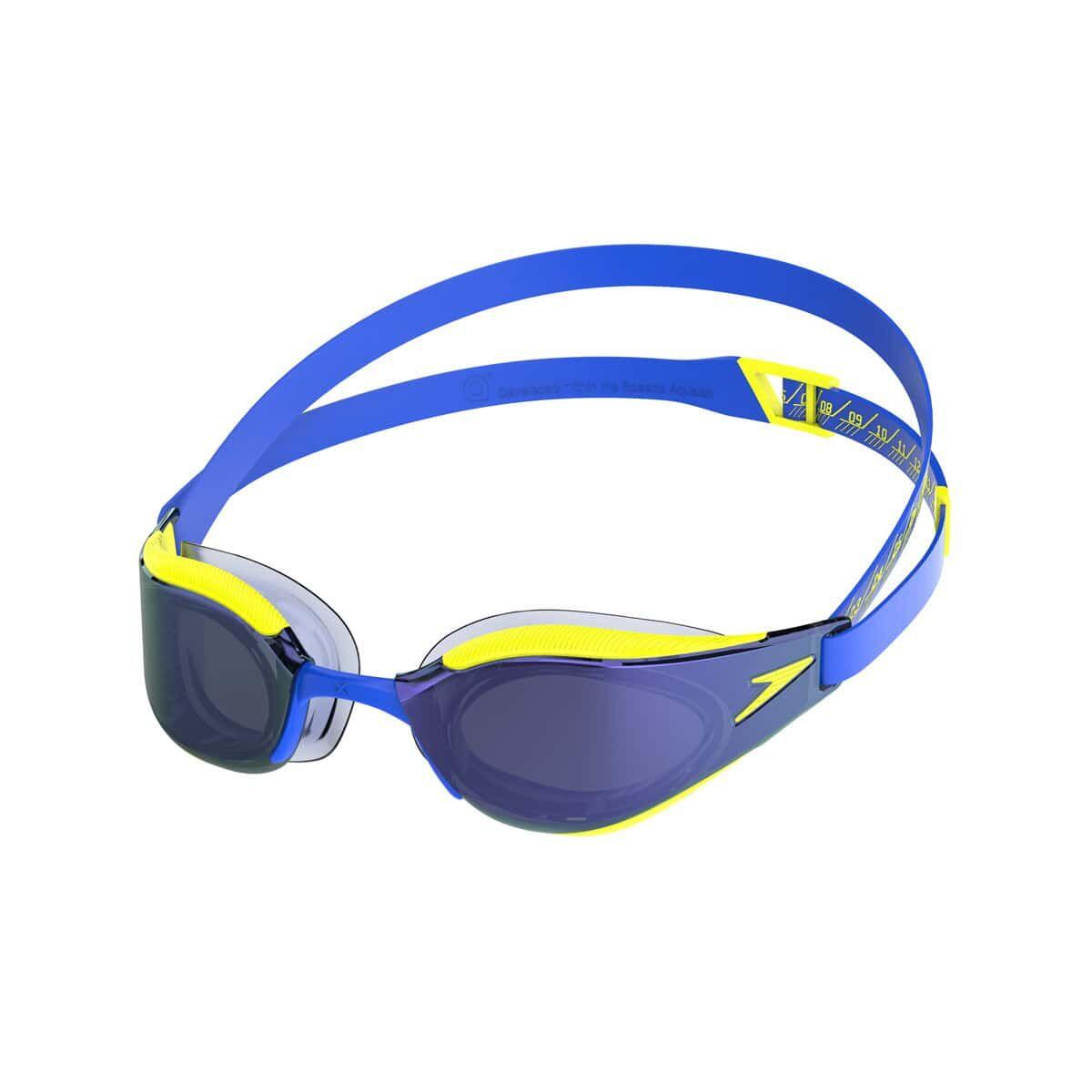 Óculos de natação Speedo Fastskin Hyper Elite Mirror Azul / Amarelo / Azul