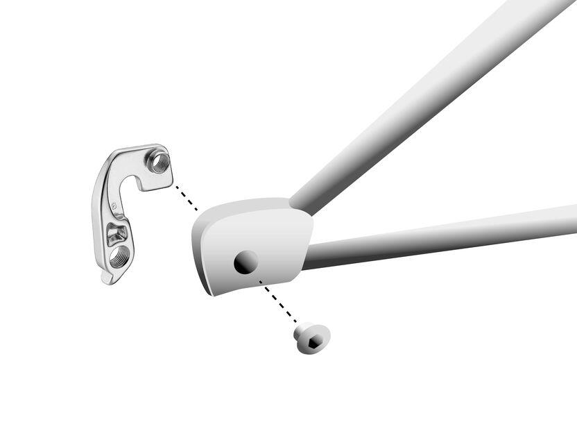 Union Derailleurpad GH-094 met M8x1.2 Schroef 2/4