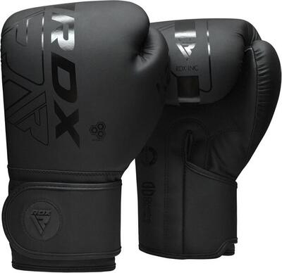 F6 kara bokshandschoenen training zwart - 16 oz zwart
