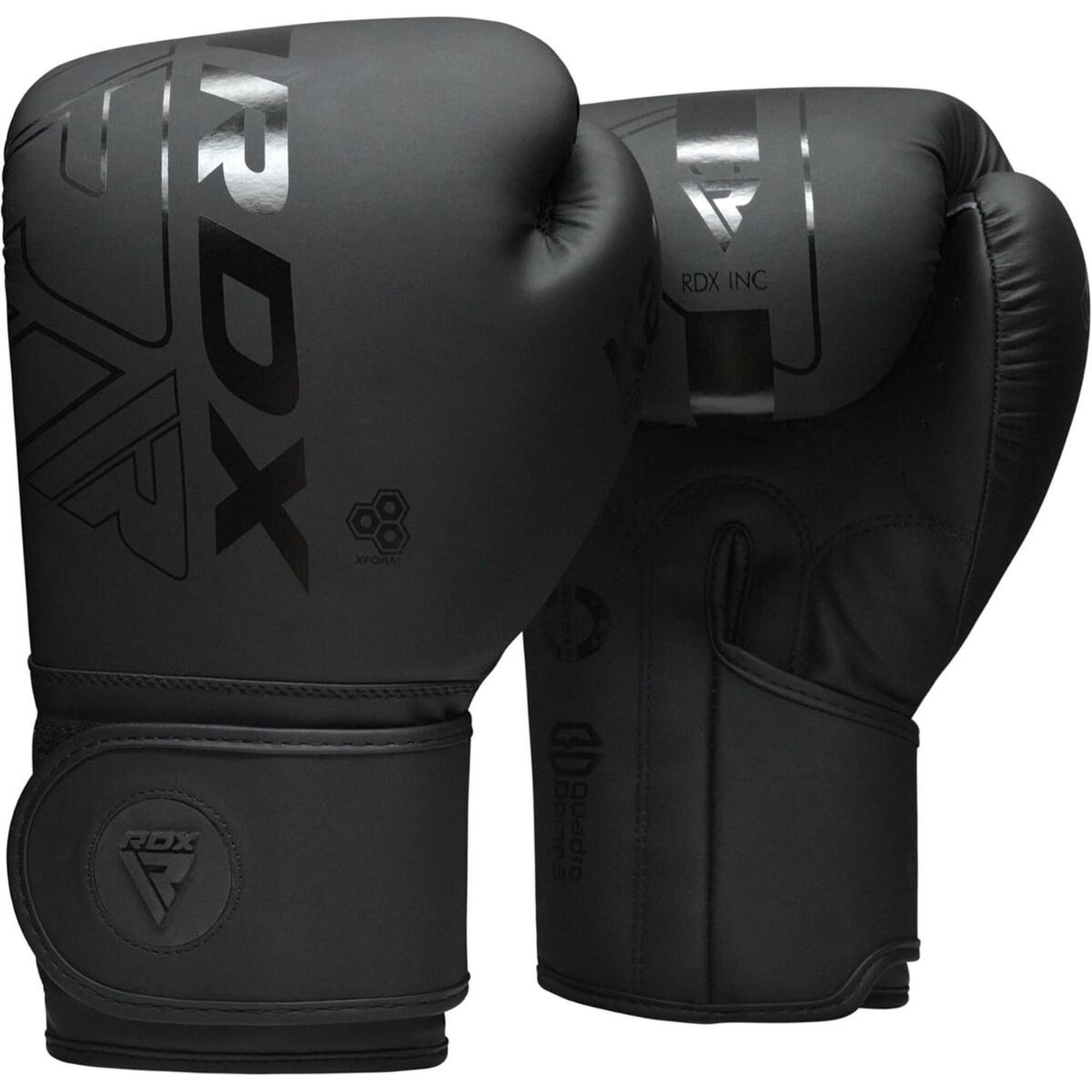 Rdx Sports - Gants De Boxe Rdx F6 Kara – Noir/noir – 16oz - Gants De Boxe - Noir - 16 Oz - Decathlon