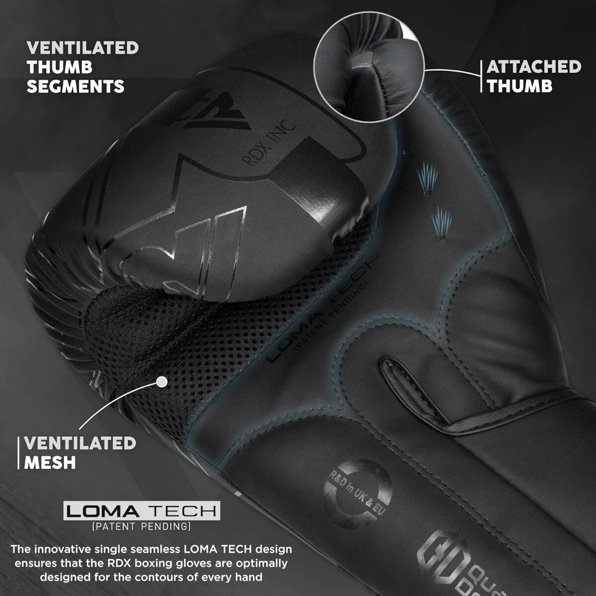 F6 Kara Bokshandschoenen Training Zwart - 14 oz Zwart 4/7