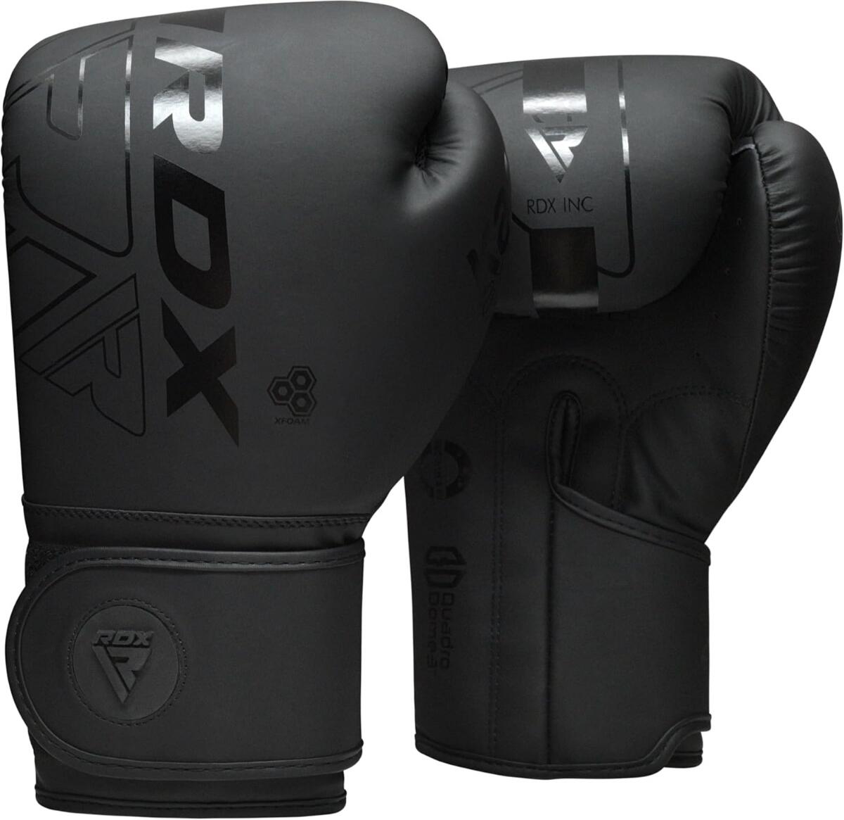 RDX SPORTS F6 Kara Bokshandschoenen Training Zwart - 10 oz Zwart