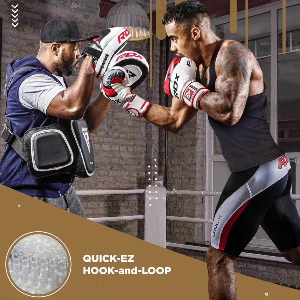 Gants de boxe RDX F7 Ego – Blanc/Or – 10oz 7/7