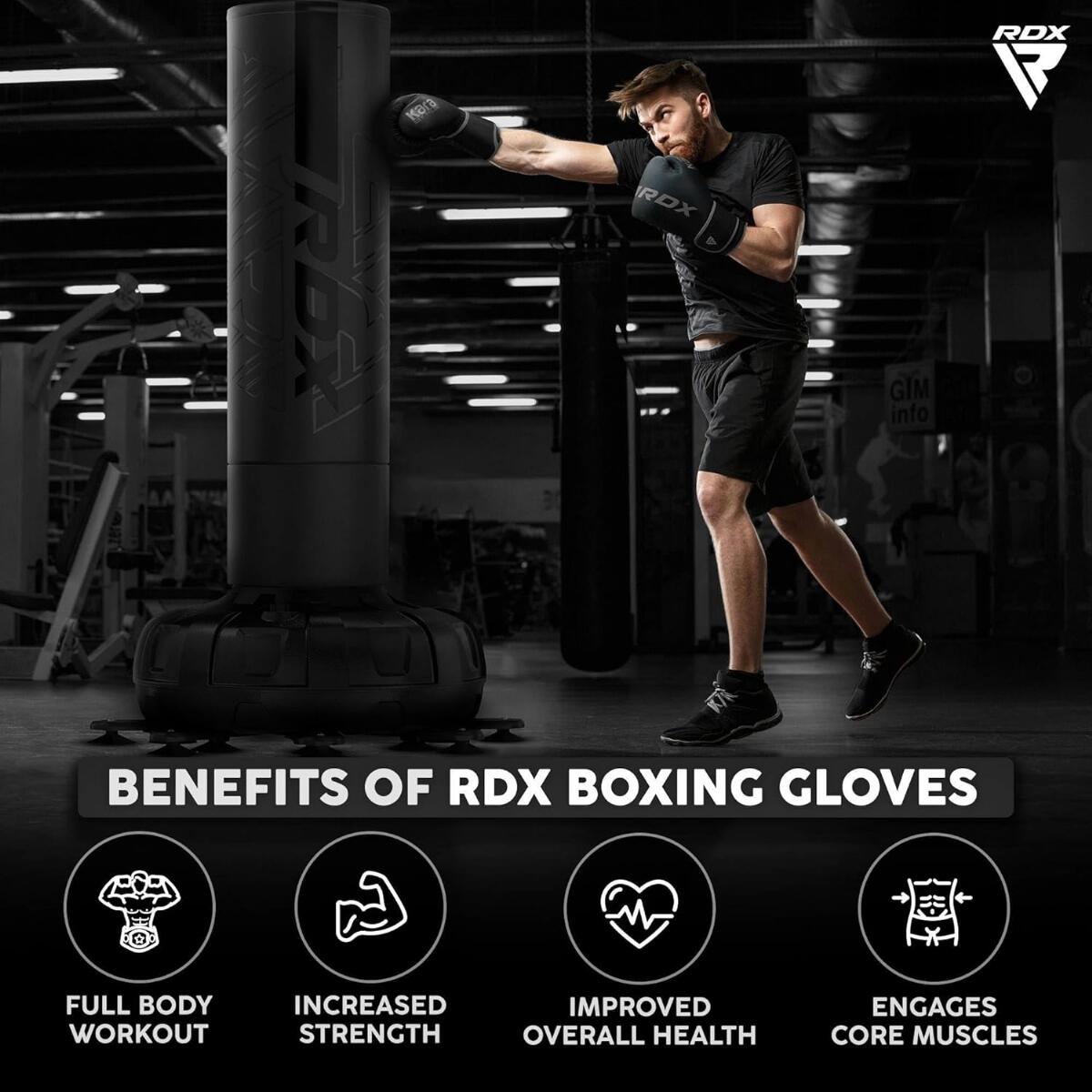 Guantoni Boxe RDX F6 Kara – Nero/Oro – 10oz 4/7