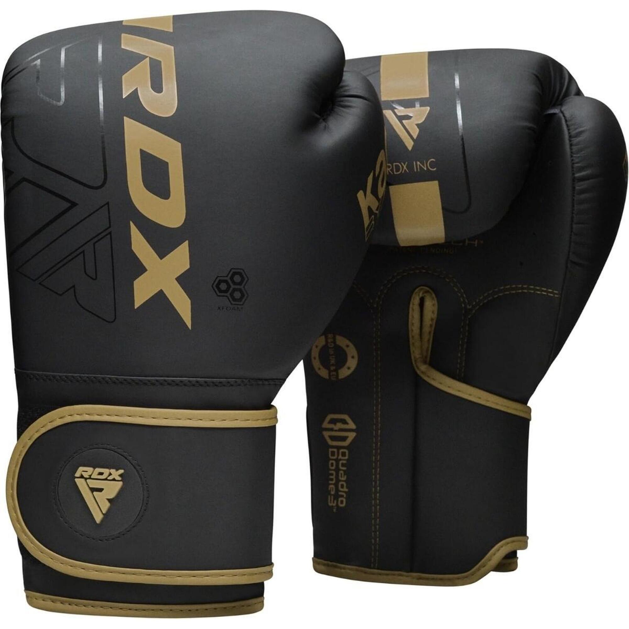 Rdx Sports - Gants De Boxe Rdx F6 Kara – Noir/or – 16oz - Gants De Boxe - Jaune|noir - 16 Oz - Decathlon