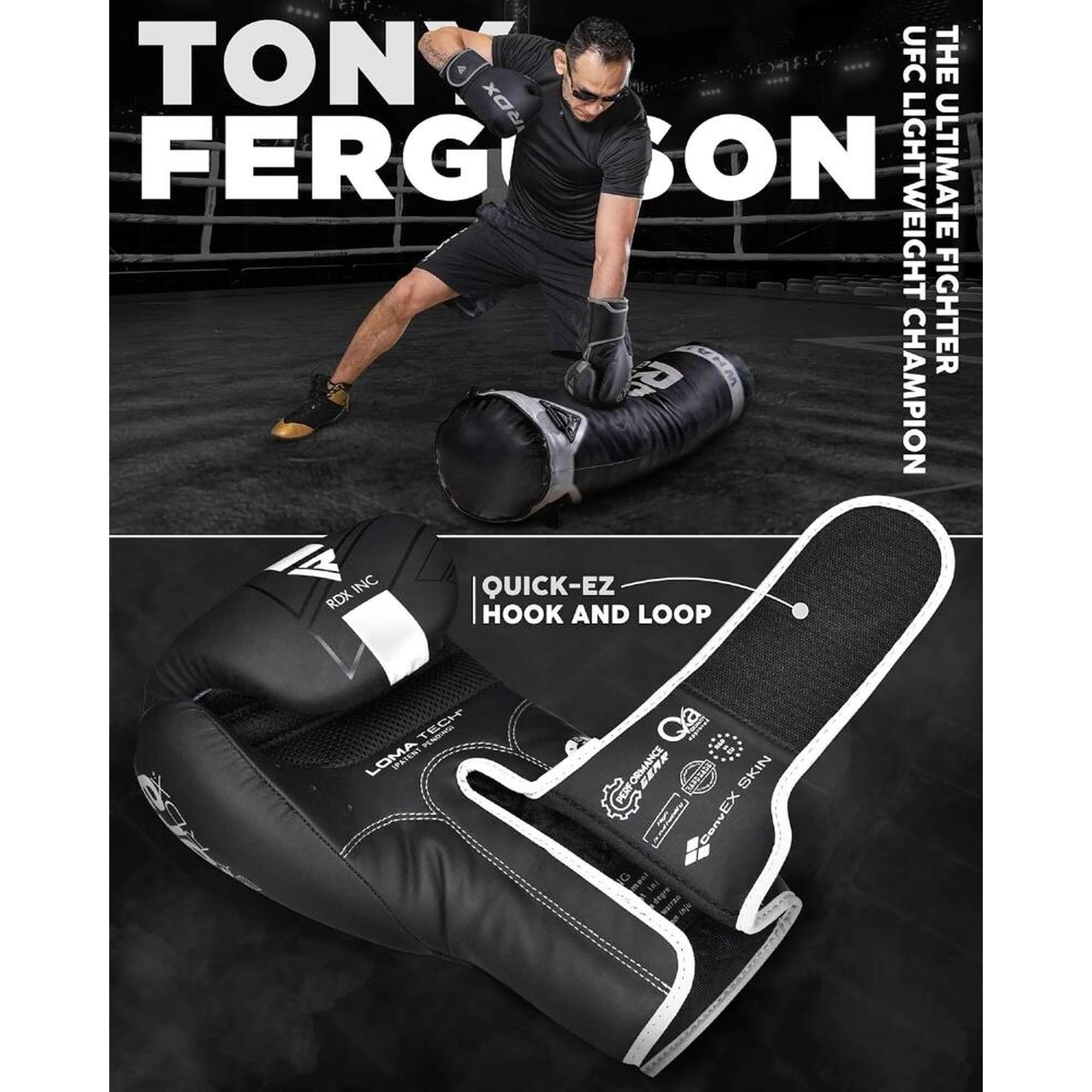 Mănuși box RDX F6 Kara, Alb, 16oz
