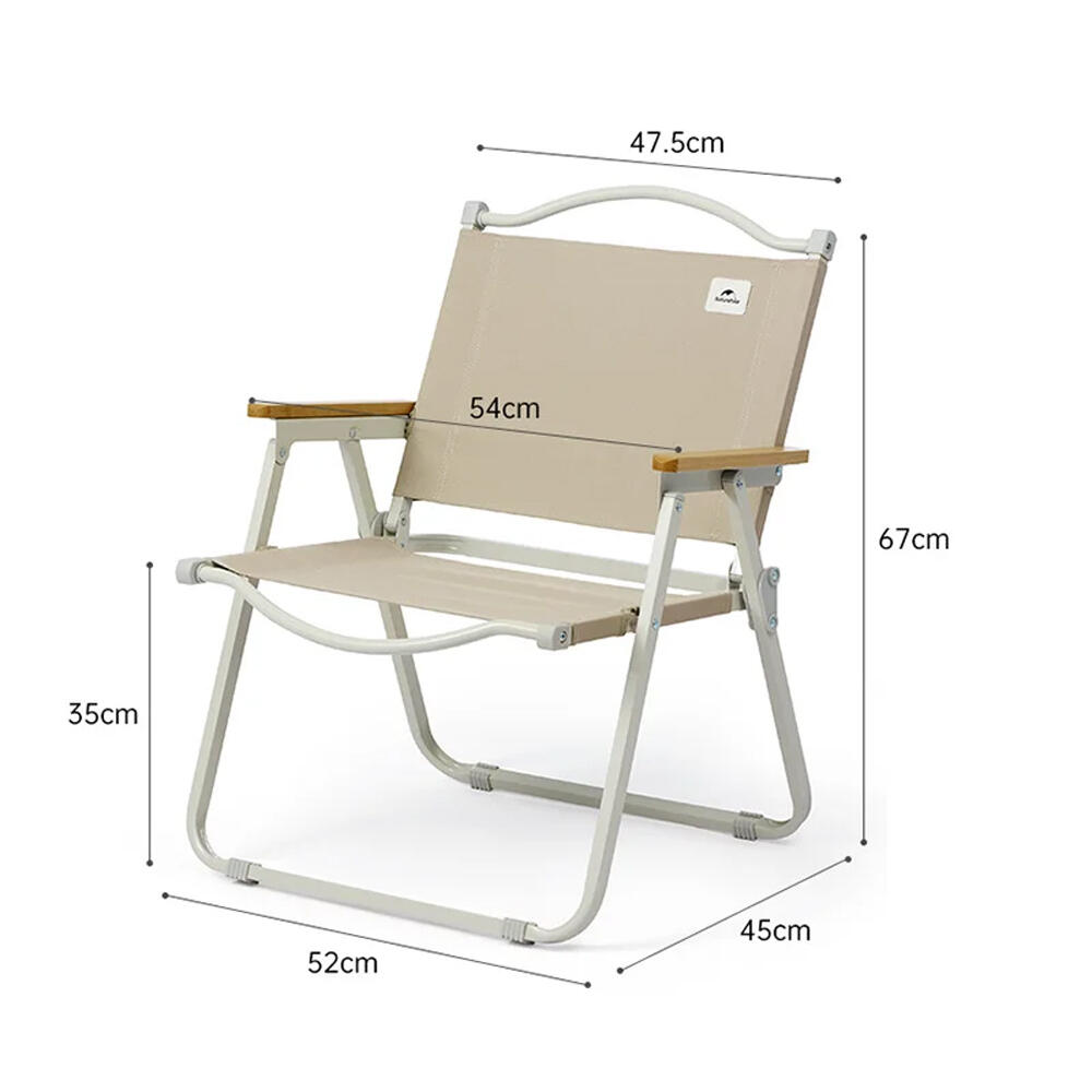 Silla Plegable Camping Playa Naturehike Ultraligera Khaki 2/4